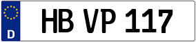 Trailer License Plate